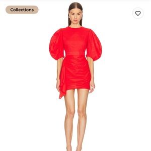 RHODE Pia Dress in Chili Red